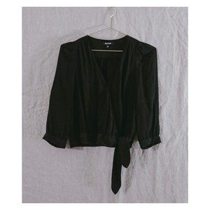 Madewell Silk Wrap Top